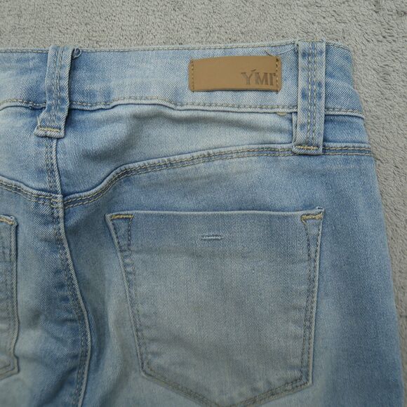 YMI Jeans Junior's Size 3 Blue High-Rise Skinny Denim Pants 28" Inseam Stretch - Picture 13 of 16
